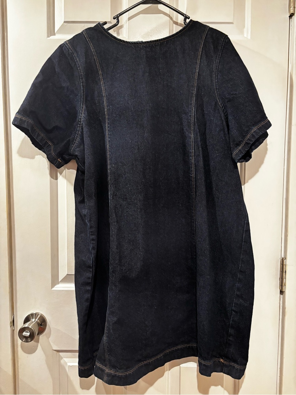 Old Navy Short Sleeve Denim Mini Shift Dress